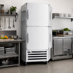 Thumbnail image #2 for Beverage Air RID18HC-HS 1-Section Pass-Thru Reach-In Refrigerator, 4 Solid Half Doors, Bottom-Mounted, 18.38 Cu. Ft.