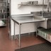 Thumbnail image #2 for Eagle Group Straight Clean Dishtable, 36 x 30 Inches, Right-to-Left Operation, 8-Inch Backsplash