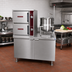 Thumbnail image #2 for Crown DCX-10-10 Two-Compartment Direct Steam Convection Steamer with 10 Gallon Kettle