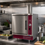 Thumbnail image #2 for Crown SX-5G3 Single Compartment Countertop Gas Convection Steamer with 5 Pan Capacity