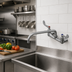 Thumbnail image #2 for T&S Brass Big-Flo Wall-Mount Mixing Faucet with 14-Inch Swing Nozzle