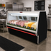 Thumbnail image #2 for Howard-McCray 34E Series Remote Deli Meat & Cheese Service Case, 76.5 Inch, Double Duty, Straight Glass, Black Exterior / White Interior, LED Lighting
