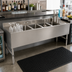 Thumbnail image #2 for John Boos Slim-Line 4-Compartment Underbar Sink Unit with Left and Right 12-Inch Drainboards, 72-Inch Stainless Steel