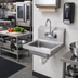 Thumbnail image #2 for Vollrath Wall-Mount 2-Hole Hand Sink with Strainer and Gooseneck Faucet, 17 x 15 Inches