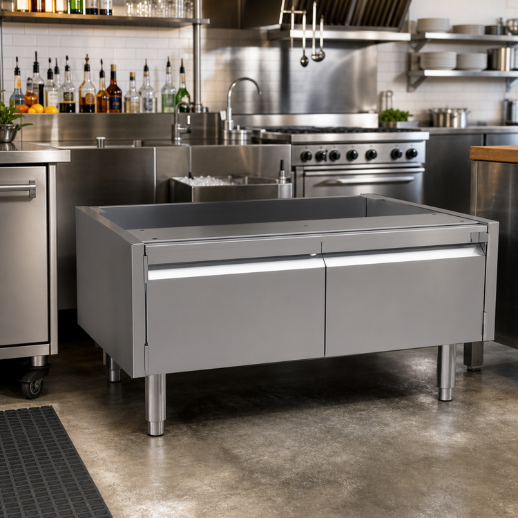 Product image #2 for Glastender 32-Inch Two-Door Stainless Steel Underbar Add-On Cabinet Base