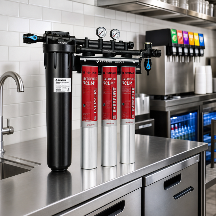 Product image #2 for Everpure Coldrink 3-7CLM+ 5 Micron Fountain Filtration System with Chloramines Reduction