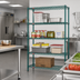 Thumbnail image #2 for Eagle Valu-Gard 4-Tier Stationary Starter Wire Shelving Unit, 36W x 18D x 63H, Green Epoxy