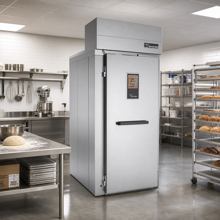 Product image #2 for Baxter RPW1S Single Wide Roll-In Retarder/Proofer Cabinet, 60.5-Inch Deep, Designed for Remote R448A Refrigeration, Electric Heat