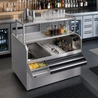 Thumbnail image #3 for Krowne Royal Series KRPT-54ARP-10 54-Inch Pass-Thru Underbar Ice Bin/Cocktail Station with Right-Side 10-Circuit Cold Plate