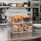 Thumbnail image #2 for Vollrath SBB2X2 Clear Acrylic Countertop Pastry Display Case, Self-Service, 4 Drawers