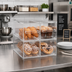 Thumbnail image #2 for Vollrath Cubic Acrylic 2 x 2 Countertop Pastry Display Case with 4 Drawers