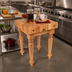 Thumbnail image #2 for John Boos Saratoga Farm Butcher Block Work Table, 24 x 24 x 32, 4-Inch End Grain Northern Hard Rock Maple, Oil Finish