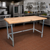 Thumbnail image #2 for John Boos 48 Inch x 30 Inch Wood Top Work Table with Northern Hard Rock Maple Top and Stainless Steel Base