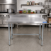 Thumbnail image #2 for BK Resources 84-Inch x 24-Inch Stainless Steel Work Table with 5-Inch Riser and Open Base