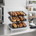 Thumbnail image #2 for Vollrath 3-Shelf Countertop Knock-Down Acrylic Bakery Display Case, Slant Front, Front and Rear Doors
