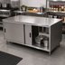 Thumbnail image #2 for Dual Access Stainless Steel Enclosed Work Table with Cabinet Base and Sliding Doors, 72 x 24 Inches
