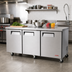 Thumbnail image #2 for Turbo Air E-Line Three-Section Undercounter Refrigerator with Solid Doors, 18.8 Cu. Ft.