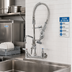 Thumbnail image #2 for EasyInstall Mini Wall-Mount Pre-Rinse Faucet with 8-Inch Centers, 8-Inch Swing Nozzle, and 24-Inch Hose