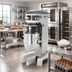 Thumbnail image #2 for Hobart Legacy+ HL400-4STD 40 Qt Floor Model Planetary Mixer with Bowl and Agitators