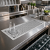 Thumbnail image #2 for Eagle Spec-Bar Drop-In Glass Rinser Trough