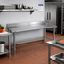 Thumbnail image #2 for Deluxe Series Open Base Stainless Steel Work Table with 4-1/2