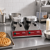 Thumbnail image #2 for Adcraft Double Countertop Belgian Waffle Maker with 7-Inch Round Grids