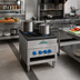 Thumbnail image #2 for Comstock-Castle SUCSP36 Step-Up Gas Stock Pot Range, 36-Inch, 4-Burner, 440,000 BTU, Stainless Steel, Open Front Cabinet Base