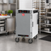 Thumbnail image #3 for Metro HotBlox Narrow 8-Pan Pass-Thru Mobile Insulated Holding Cabinet with Solid Front & Rear Doors