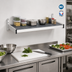 Thumbnail image #2 for Fermod Solid Wall-Mounted Shelving Unit with Removable Polymer Inserts, 59 Inch W x 18 Inch D