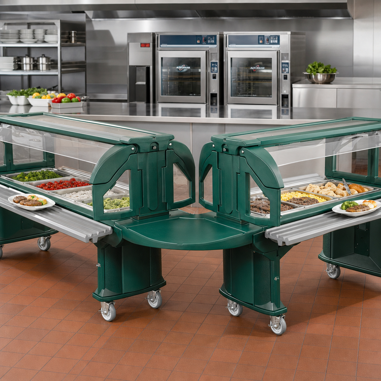 Product image #3 for Cambro Versa Food Bar™ Straight Cart Connector for Standard Height Food Bars and Work Tables, Kentucky Green