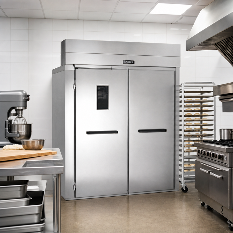 Product image #2 for Baxter RPW2E Double Wide Roll-In Retarder/Proofer Cabinet, 40.5" Deep, With Floor