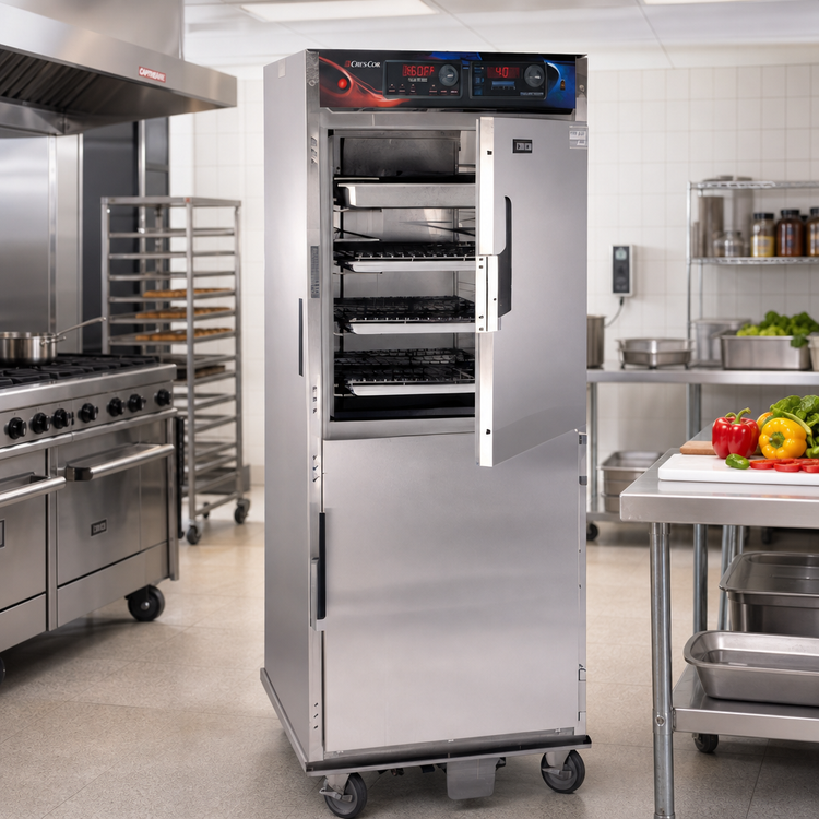 Product image #2 for Cres Cor Roast-N-Hold AquaTemp Full-Height Cook and Hold Convection Oven, Deluxe Digital Controls, 208V 1-Phase