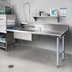 Thumbnail image #2 for Straight Soiled Dishtable with 20 x 20 x 5 Pre-Rinse Sink, 84-Inch, Right-to-Left
