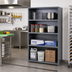 Thumbnail image #2 for IRONMAN 4-Shelf Closed Steel Shelving Unit, 36W x 18D x 39H Inches
