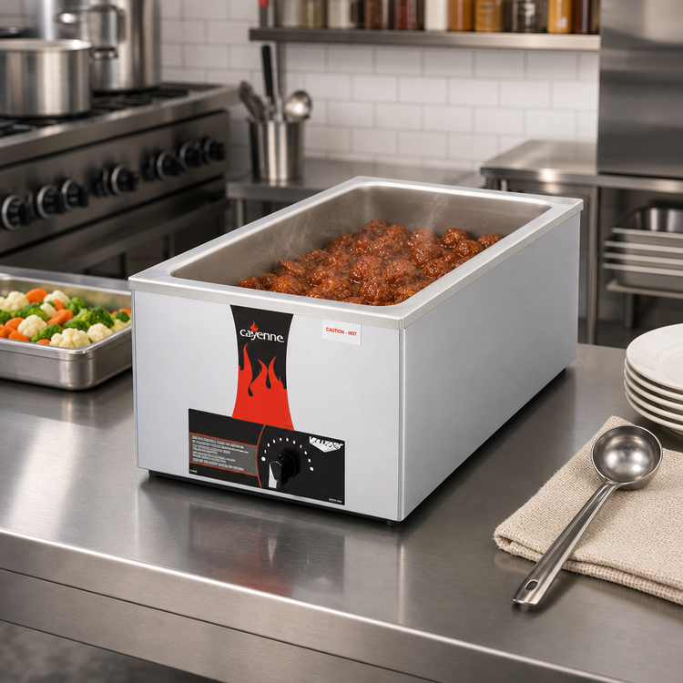 Product image #2 for Vollrath Cayenne® Model 2000 Full-Size Countertop Wet Food Warmer