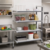 Thumbnail image #2 for Cambro Camshelving Elements XTRA 4-Tier Stationary Add-On Solid Polymer Shelving Unit, 72
