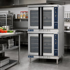 Thumbnail image #2 for Duke Manufacturing 613Q-E2V Double-Deck Full-Size Electric Convection Oven, 6-Pan Capacity per Deck, Mechanical Controls, Stainless Steel Front & S