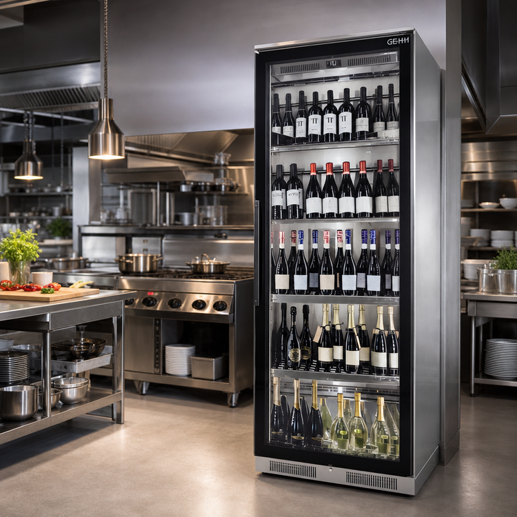 Product image #3 for GEMM Brera Stainless Steel Commercial Wine Showcase, 179 Champagne / 252 Standard Bottles