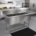 Thumbnail image #2 for John Boos Pro-Bowl 3-Compartment Sink with 24-Inch Right Drainboard and 18 x 18 x 12-Inch Bowls