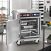 Thumbnail image #2 for FWE Clymate IQ Double-Stack Mobile Humidified Holding Cabinet for 18 x 26 Trays, 10 Tray Capacity