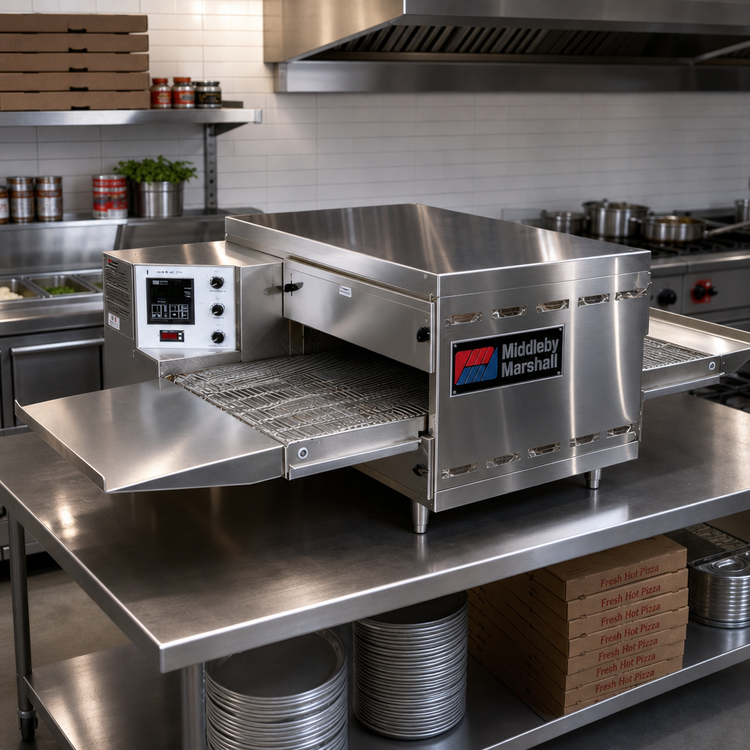 Product image #2 for Middleby Marshall PS520G-2 Double-Deck Gas Countertop Conveyor Pizza Oven