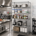 Thumbnail image #2 for Quantum Stationary Wire Shelving Starter Kit, 48