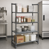 Thumbnail image #2 for Cambro Camshelving Basics Plus 4-Tier Solid Stationary Starter Unit, 21 x 30 x 84 Inches