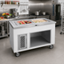 Thumbnail image #2 for 36-Inch Mobile Ice-Cooled Cold Pan Serving Station for 2 12x20 Pans, Enclosed Base