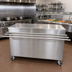 Thumbnail image #2 for Stationary Modular Stainless Steel Serving Counter with Hinged Door and 12-1/2-Inch Tray Shelf, 60 x 30 Inches