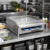 Thumbnail image #2 for Comstock-Castle 36-Inch Countertop Potato Pancake Gas Griddle with 2 Thermostat Controls