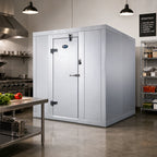 Thumbnail image #2 for AmeriKooler Quick Ship QF081077**F-O Outdoor Walk-In Freezer Panel Kit with Aluminum Floor, 7'-10" W x 9'-9 1/4" L x 7'-7" H