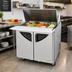 Thumbnail image #2 for Turbo Air Super Deluxe 36 3/8-Inch Two-Section Sandwich/Salad Mega Top Prep Table with 15-Pan Opening