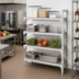 Thumbnail image #3 for Cambro Camshelving Premium 21 x 60 x 72 Inch 4-Shelf Vented Add-On Polymer Shelving Unit