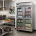 Thumbnail image #2 for Continental Refrigerator 2FSNSSGDHD Two-Section Shallow Depth Glass Half-Door Display Freezer